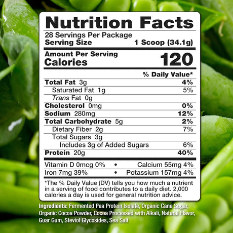 NUTRASUMMA - Nutrasumma Pea Protein Powder Chocolate 955Gr. - The Red Vitamin MX - Suplementos Alimenticios - {{ shop.shopifyCountryName }}