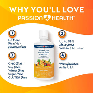 PASSION 4 LIFE - Passion 4 Life Mega Liquid Multivitamins 32 Fl. Oz. - The Red Vitamin MX - Suplementos Alimenticios - {{ shop.shopifyCountryName }}