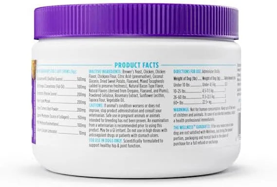 WELLNESS - Wellness Grilled Chicken Flavored Soft Chews Hip & Joint 45 Masticables - The Red Vitamin MX - Cuidado De Cadera Y Articulaciones Para Perros - {{ shop.shopifyCountryName }}
