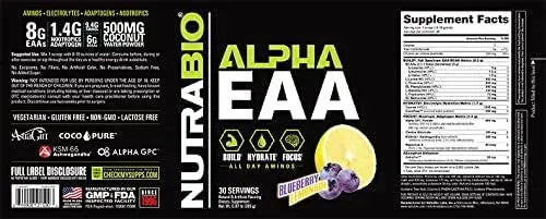 NUTRABIO - NutraBio Alpha EAA Hydration and Recovery Blueberry Lemonade 458Gr. - The Red Vitamin MX - Suplementos Alimenticios - {{ shop.shopifyCountryName }}