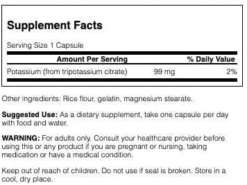 SWANSON - Swanson Potassium Citrate 99Mg. 120 Capsulas 2 Pack - The Red Vitamin MX - Suplementos Alimenticios - {{ shop.shopifyCountryName }}