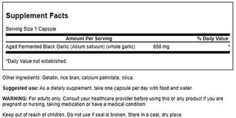 SWANSON - Swanson Aged Black Garlic 650Mg. 30 Capsulas 2 Pack - The Red Vitamin MX - Suplementos Alimenticios - {{ shop.shopifyCountryName }}