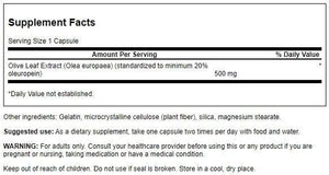 SWANSON - Swanson Olive Leaf Extract 500Mg. 60 Capsulas - The Red Vitamin MX - Suplementos Alimenticios - {{ shop.shopifyCountryName }}