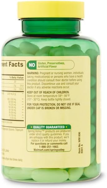 Spring Valley Extra Virgin Coconut Oil 1000Mg. 90 Capsulas Blandas