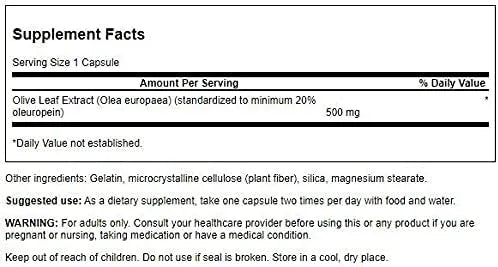 SWANSON - Swanson Olive Leaf Extract 500Mg. 60 Capsulas 2 Pack - The Red Vitamin MX - Suplementos Alimenticios - {{ shop.shopifyCountryName }}