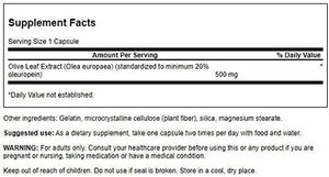 SWANSON - Swanson Olive Leaf Extract 500Mg. 60 Capsulas 2 Pack - The Red Vitamin MX - Suplementos Alimenticios - {{ shop.shopifyCountryName }}