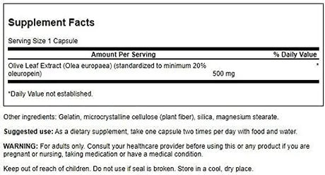 SWANSON - Swanson Olive Leaf Extract 500Mg. 60 Capsulas 2 Pack - The Red Vitamin MX - Suplementos Alimenticios - {{ shop.shopifyCountryName }}