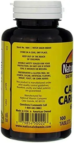 NATURE'S BLEND - Nature's Blend Pure Calcium Carbonate 600Mg. 100 Tabletas - The Red Vitamin MX - Suplementos Alimenticios - {{ shop.shopifyCountryName }}