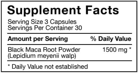 NATURAL FLORIDA - Natural Florida Pure Black Maca Root Powder 90 Capsulas - The Red Vitamin MX - Suplementos Alimenticios - {{ shop.shopifyCountryName }}