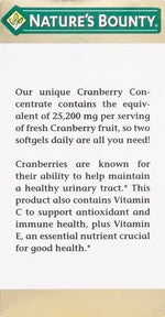 NATURE'S BOUNTY - Nature's Bounty Cranberry 25,200Mg. 60 Capsulas Blandas - The Red Vitamin MX - Suplementos Alimenticios - {{ shop.shopifyCountryName }}