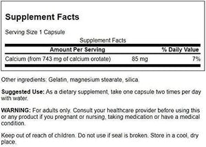 SWANSON - Swanson Calcium Orotate 85Mg. 60 Capsulas - The Red Vitamin MX - Suplementos Alimenticios - {{ shop.shopifyCountryName }}