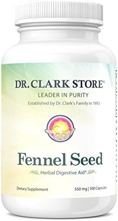 Dr Clark Store Fennel Seed 550Mg. 100 Capsulas