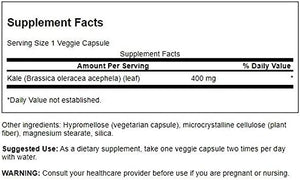 Swanson Full Spectrum Kale 400Mg. 60 Capsulas 2 Pack