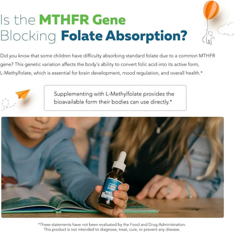 TRIQUETRA - Triquetra Organic Kids Methylfolate + Methyl B12 Cofactor 1Oz. - The Red Vitamin MX - Suplementos Alimenticios - {{ shop.shopifyCountryName }}