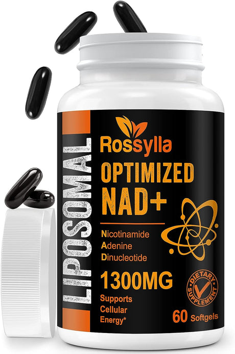 Rossylla 1300Mg. Liposomal NAD+ Supplement 60 Capsulas Blandas - The Red Vitamin MX - Suplementos Alimenticios - ROSSYLLA