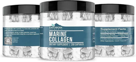 EARTHBORN ELEMENTS - Earthborn Elements Marine Collagen 200 Capsulas - The Red Vitamin MX - Suplementos Alimenticios - {{ shop.shopifyCountryName }}