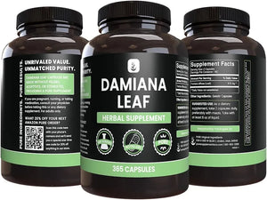 PURE ORIGINAL INGREDIENTS - Pure Original Ingredients Damiana Leaf 365 Capsulas - The Red Vitamin MX - Suplementos Alimenticios - {{ shop.shopifyCountryName }}