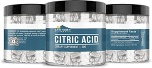 Earthborn Elements Citric Acid 200 Capsulas