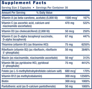 LIFE EXTENSION - Life Extension Two-Per-Day Multivitamin 60 Capsulas - The Red Vitamin MX - Suplementos Alimenticios - {{ shop.shopifyCountryName }}