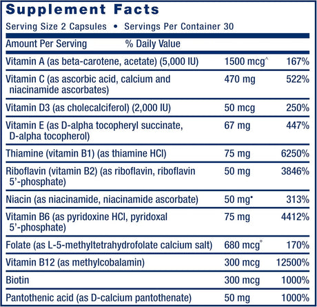 LIFE EXTENSION - Life Extension Two-Per-Day Multivitamin 60 Capsulas - The Red Vitamin MX - Suplementos Alimenticios - {{ shop.shopifyCountryName }}