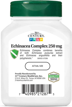 21ST CENTURY - 21st Century Echinacea Extract 250Mg. 60 Capsulas - The Red Vitamin MX - Suplementos Alimenticios - {{ shop.shopifyCountryName }}