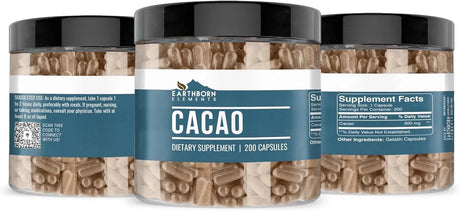 EARTHBORN ELEMENTS - Earthborn Elements Cacao 200 Capsulas - The Red Vitamin MX - Suplementos Alimenticios - {{ shop.shopifyCountryName }}