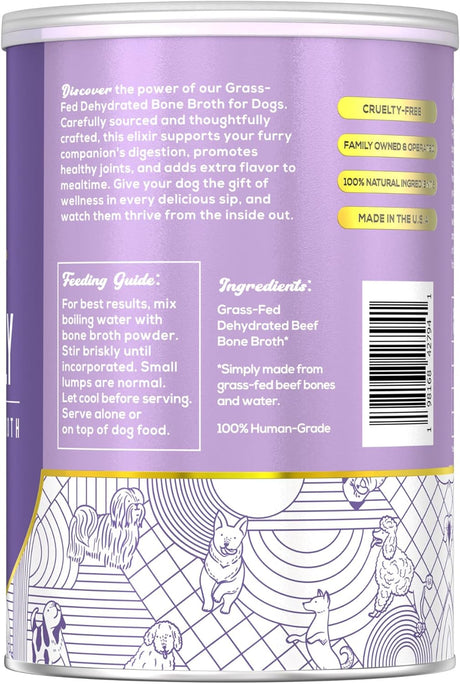 FIDO'S - Fido's Grass-Fed Beef Bone Broth for Dogs 60 Servicios 184Gr. - The Red Vitamin MX - Suplementos Herbales Para Perros - {{ shop.shopifyCountryName }}