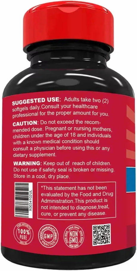 EAZGOO - EAZGOO Antarctic Krill Oil 1000Mg. 120 Capsulas Blandas 2 Pack - The Red Vitamin MX - Suplementos Alimenticios - {{ shop.shopifyCountryName }}