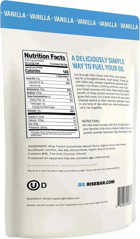 RISE - Rise Whey Protein Powder Grass Fed Mint Chocolate 1.1 Kg. - The Red Vitamin MX - Suplementos Alimenticios - {{ shop.shopifyCountryName }}