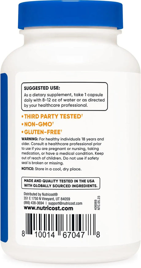 NUTRICOST - Nutricost Wormwood 450Mg. 120 Capsulas - The Red Vitamin MX - Suplementos Alimenticios - {{ shop.shopifyCountryName }}