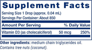LIFE EXTENSION - Life Extension Liquid Vitamin D3 50mcg 1 Fl.Oz. - The Red Vitamin MX - Suplementos Alimenticios - {{ shop.shopifyCountryName }}