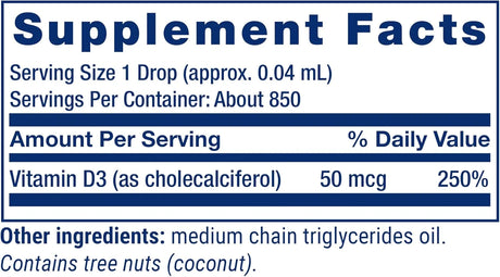 LIFE EXTENSION - Life Extension Liquid Vitamin D3 50mcg 1 Fl.Oz. - The Red Vitamin MX - Suplementos Alimenticios - {{ shop.shopifyCountryName }}