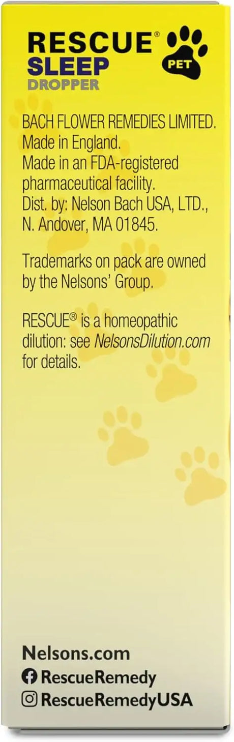 BACH - RESCUE Bach PET Sleep Dropper 10Ml. - The Red Vitamin MX - Relajantes Para Perros - {{ shop.shopifyCountryName }}