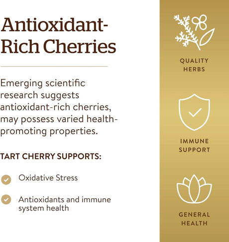 SOLGAR - Solgar Tart Cherry 1000Mg. 90 Capsulas - The Red Vitamin MX - Suplementos Alimenticios - {{ shop.shopifyCountryName }}