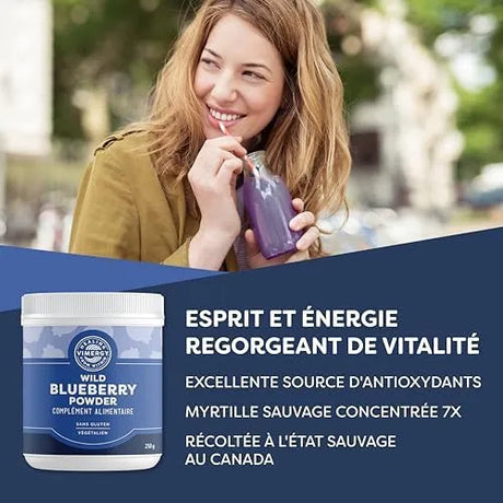 VIMERGY - Vimergy Wild Blueberry Powder 250Gr. - The Red Vitamin MX - Suplementos Alimenticios - {{ shop.shopifyCountryName }}