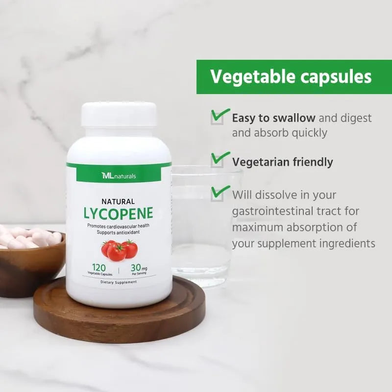 ML NATURALS - ML Naturals Natural Lycopene 30Mg. 120 Capsulas - The Red Vitamin MX - Suplementos Alimenticios - {{ shop.shopifyCountryName }}