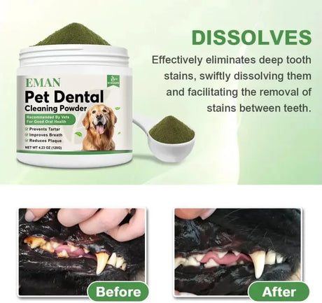 EMAN - EMAN Dog Teeth Cleaning Powder 120Gr. - The Red Vitamin MX - Cuidado Dental Para Perros - {{ shop.shopifyCountryName }}