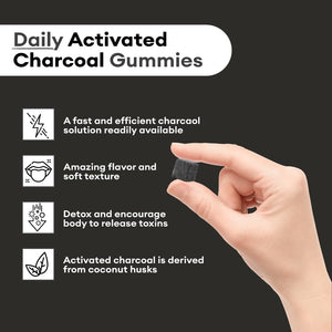 VitaPatch Premium Grade Activated Charcoal Gummies 60 Gomitas