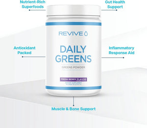 Revive MD Daily Green Powder Superfood Fresh Berry 30 Servicios 297Gr.