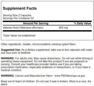 SWANSON - Swanson Valerian Root 475Mg. 100 Capsulas - The Red Vitamin MX - Suplementos Alimenticios - {{ shop.shopifyCountryName }}
