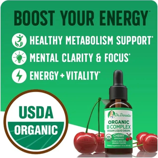 DR. DANIELLE - Doctor Danielle Organic Vitamin B Complex Liquid Drops 1 Fl.Oz. - The Red Vitamin MX - Suplementos Alimenticios - {{ shop.shopifyCountryName }}