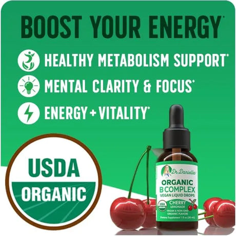 DR. DANIELLE - Doctor Danielle Organic Vitamin B Complex Liquid Drops 1 Fl.Oz. - The Red Vitamin MX - Suplementos Alimenticios - {{ shop.shopifyCountryName }}