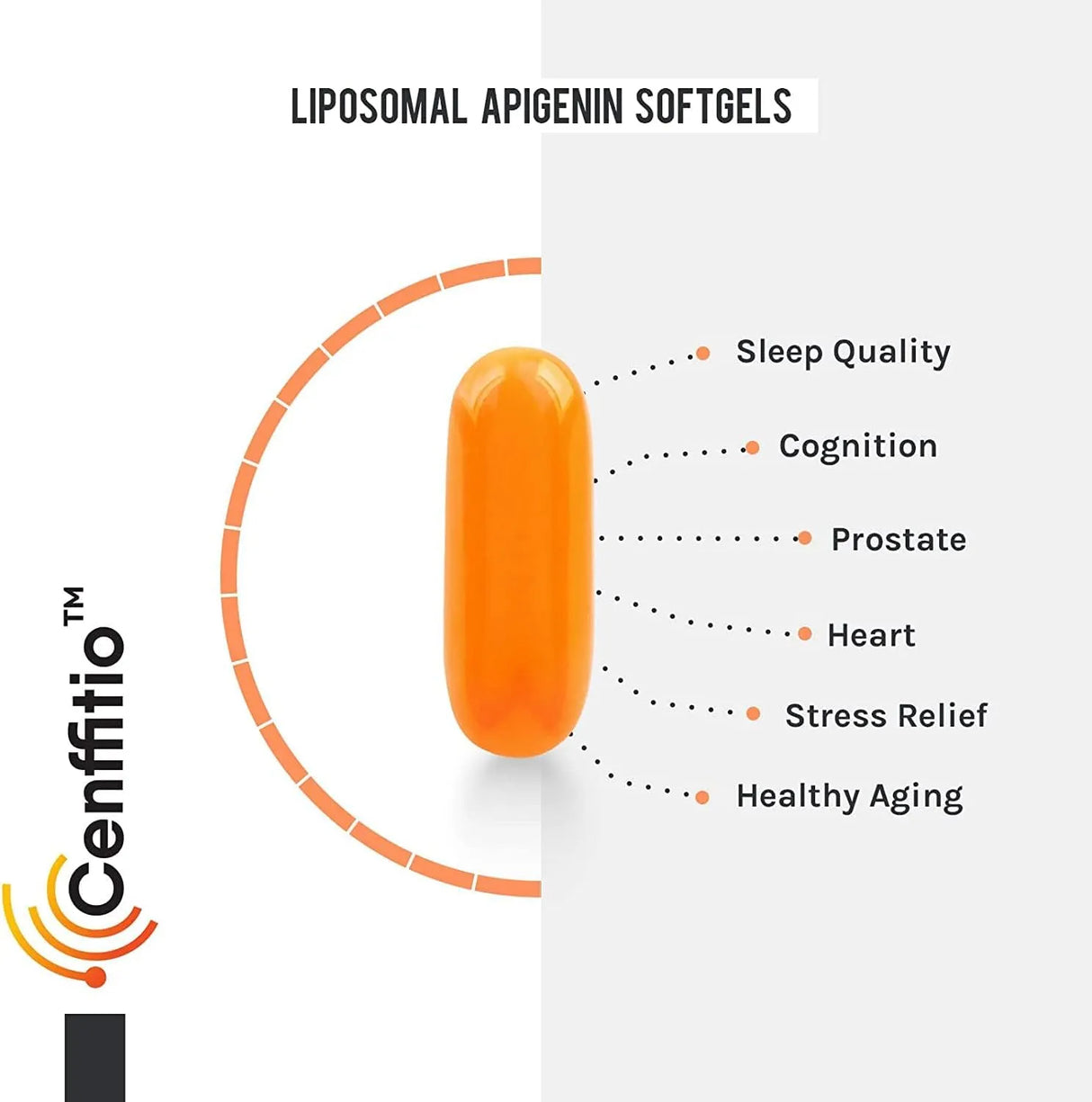 CENFFITIO - Cenffitio Liposomal Apigenin 500Mg. 60 Capsulas 2 Pack - The Red Vitamin MX - Suplementos Alimenticios - {{ shop.shopifyCountryName }}