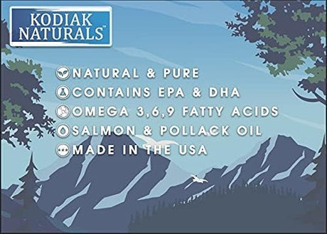 KODIAK NATURALS - KODIAK NATURALS Wild Alaskan Salmon Oil Formula for Dogs & Cats 32 Fl.Oz. - The Red Vitamin MX - Aceite De Pescado Para Perros - {{ shop.shopifyCountryName }}