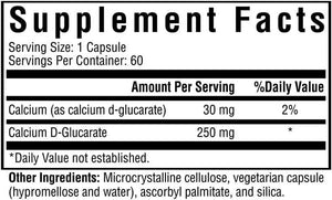 SEEKING HEALTH - Seeking Health Calcium D-Glucarate 250Mg. 60 Capsulas - The Red Vitamin MX - Suplementos Alimenticios - {{ shop.shopifyCountryName }}