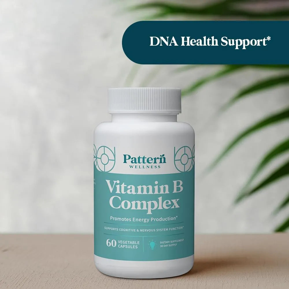 PATTERN WELLNESS - Pattern Wellness Vitamin B Complex 60 Capsulas - The Red Vitamin MX - Suplementos Alimenticios - {{ shop.shopifyCountryName }}
