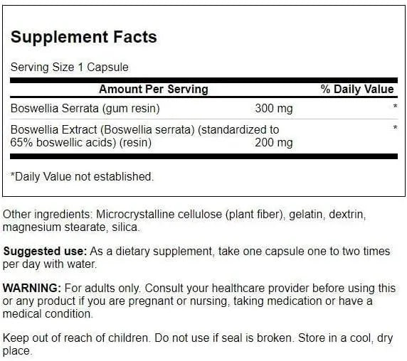 SWANSON - Swanson Boswellia Serrata 200Mg. 120 Capsulas - The Red Vitamin MX - Suplementos Alimenticios - {{ shop.shopifyCountryName }}