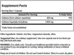 SWANSON - Swanson Calcium Aspartate 200Mg. 60 Capsulas 2 Pack - The Red Vitamin MX - Suplementos Alimenticios - {{ shop.shopifyCountryName }}