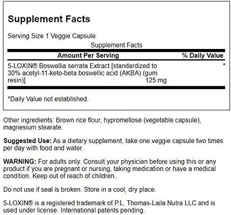 SWANSON - Swanson Boswellia Serrata Extract 125Mg. 60 Capsulas - The Red Vitamin MX - Suplementos Alimenticios - {{ shop.shopifyCountryName }}