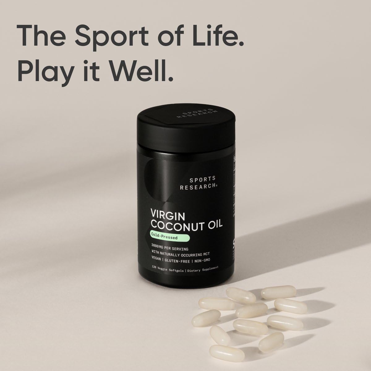 SPORTS RESEARCH - Sports Research Organic Coconut Oil 3000Mg. 120 Capsulas Blandas - The Red Vitamin MX - Suplementos Alimenticios - {{ shop.shopifyCountryName }}